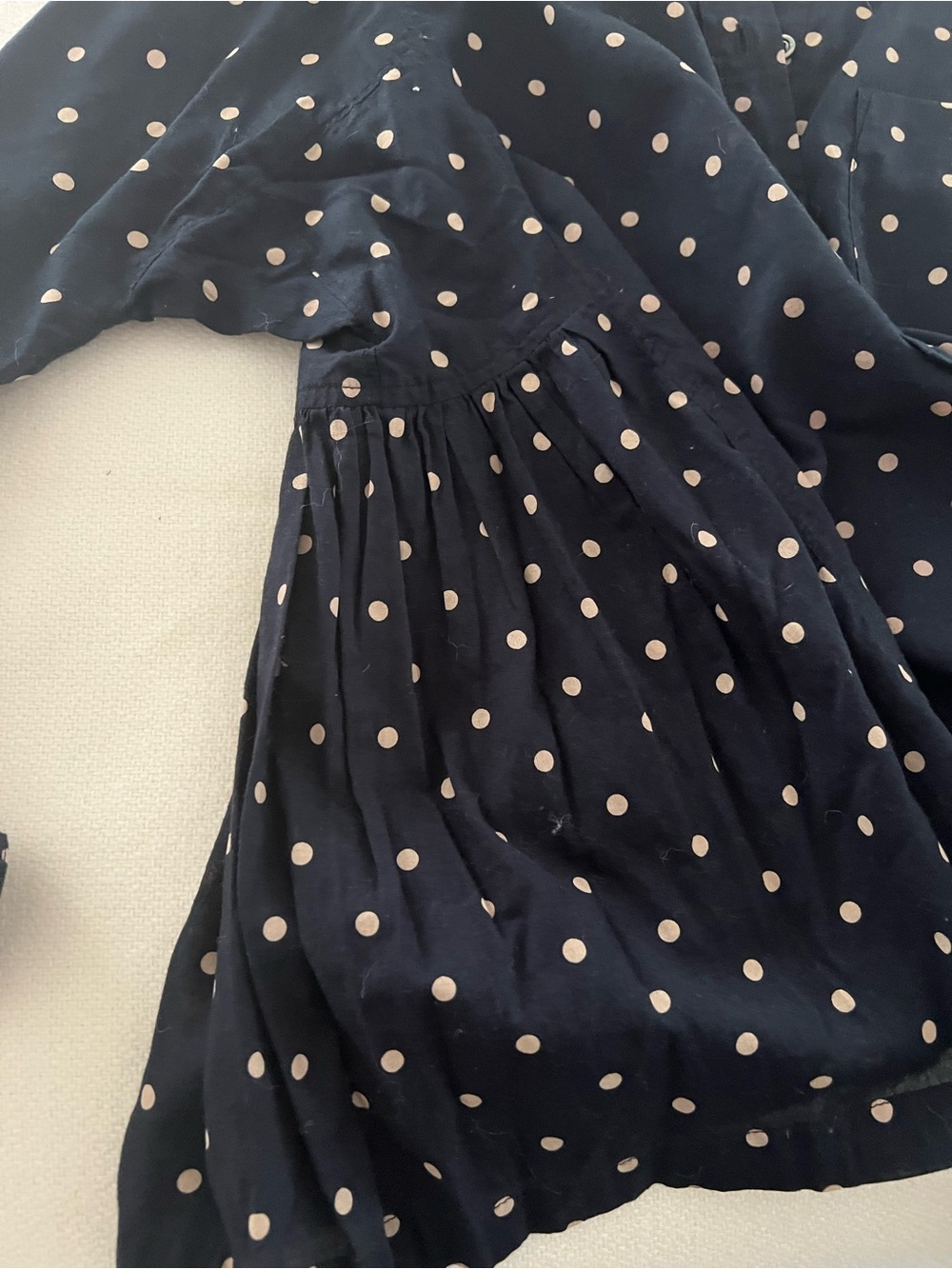 Isabel Marant Black Blouse with Cream Polka Dots - Picture 9 of 9